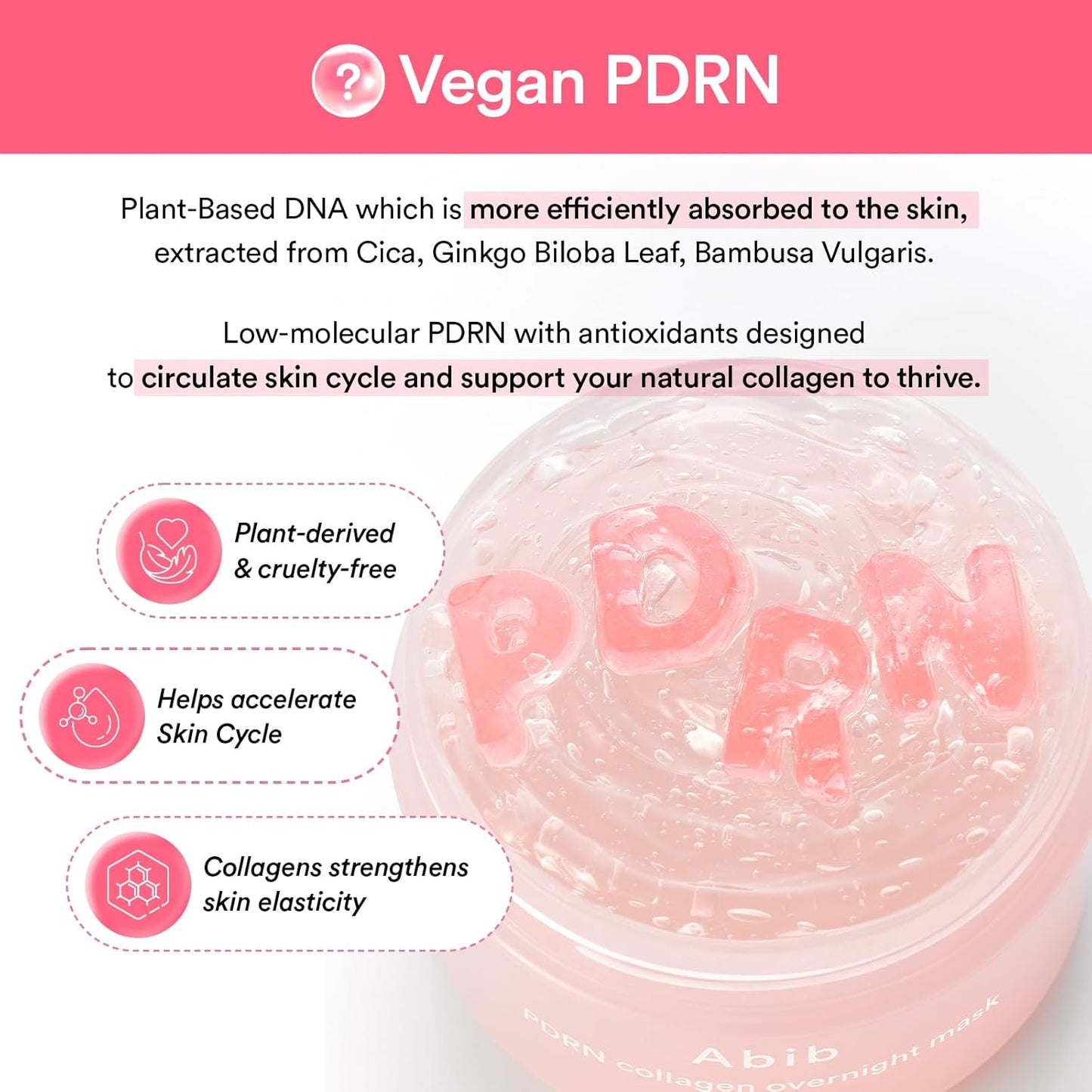Abib PDRN Collagen Overnight Mask Firming Jelly 2.70 oz / 80 ml