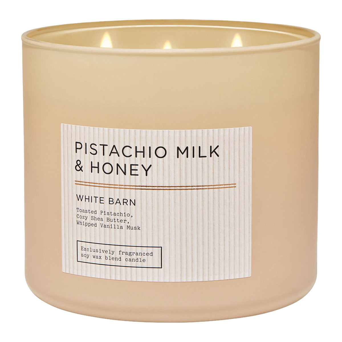 Bath & Body Works White Barn Pistachio Milk & Honey 3-Wick Candle