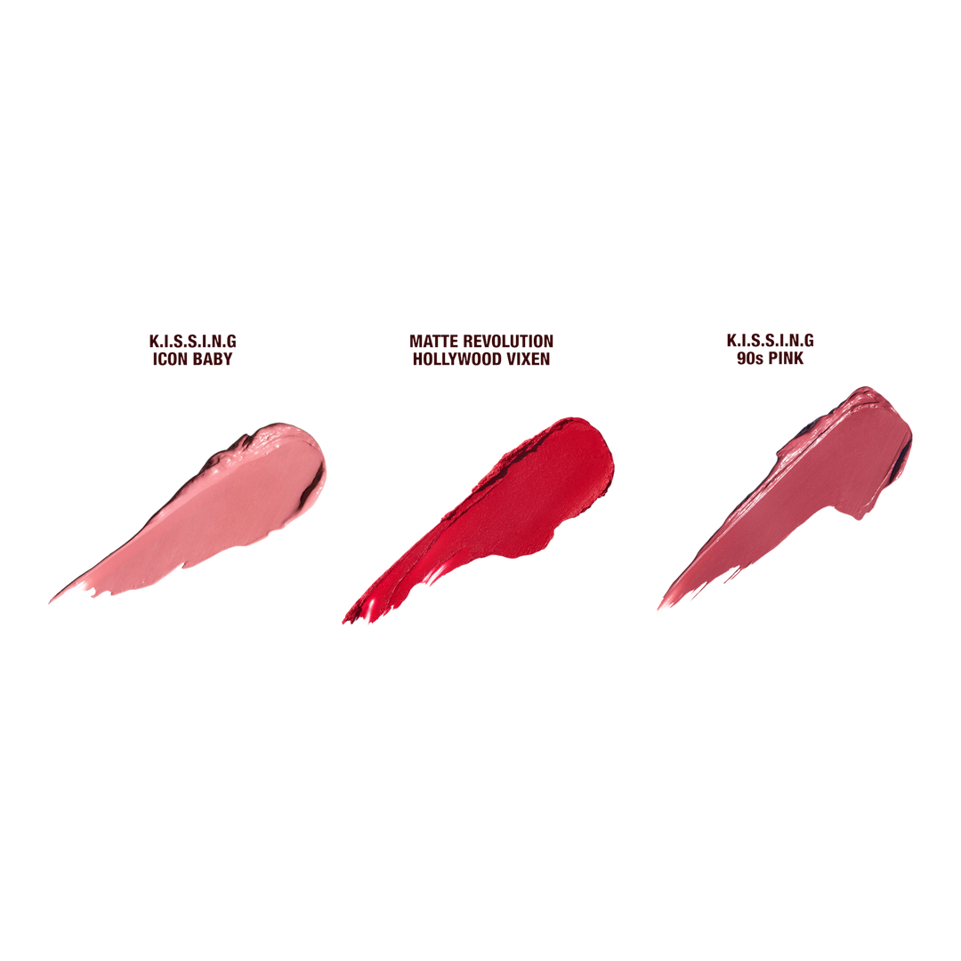 Charlotte Tilbury Iconic Hollywood Mini Lip Trio Kit