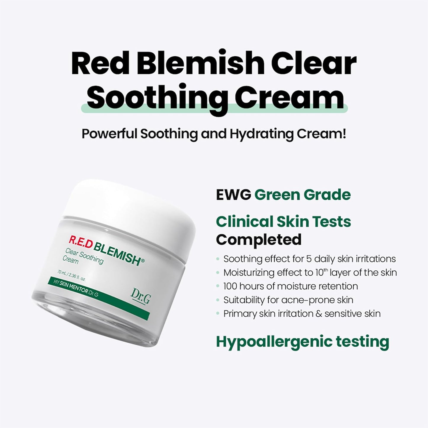 Dr.G R.E.D Blemish Clear Soothing Cream 70 ml / 2.36 oz