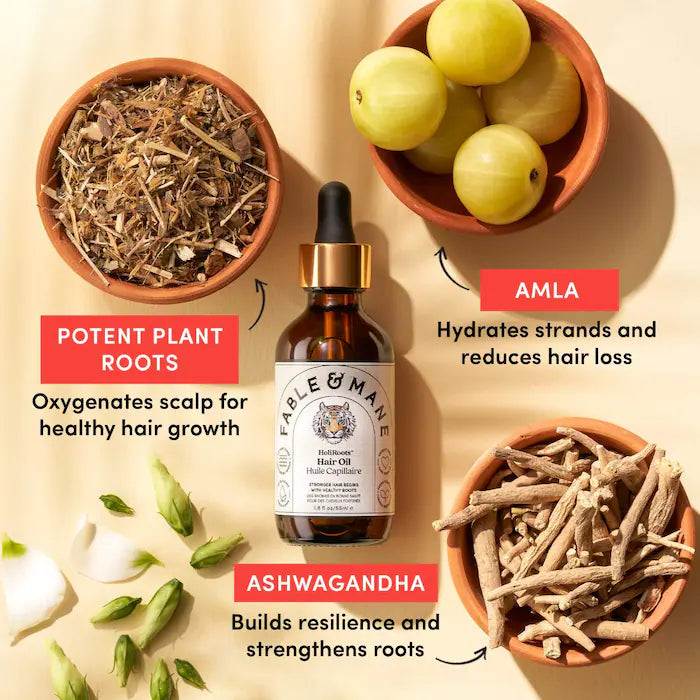 Fable & Mane HoliRoots Pre Wash Hair Oil Mini 14.4 ml