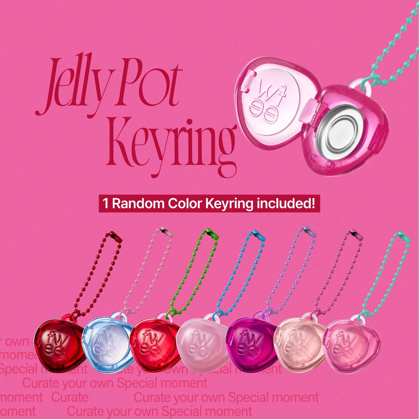 fwee Lip&Cheek Glowy Jelly Pot + Keychain | JS02 Caramelized