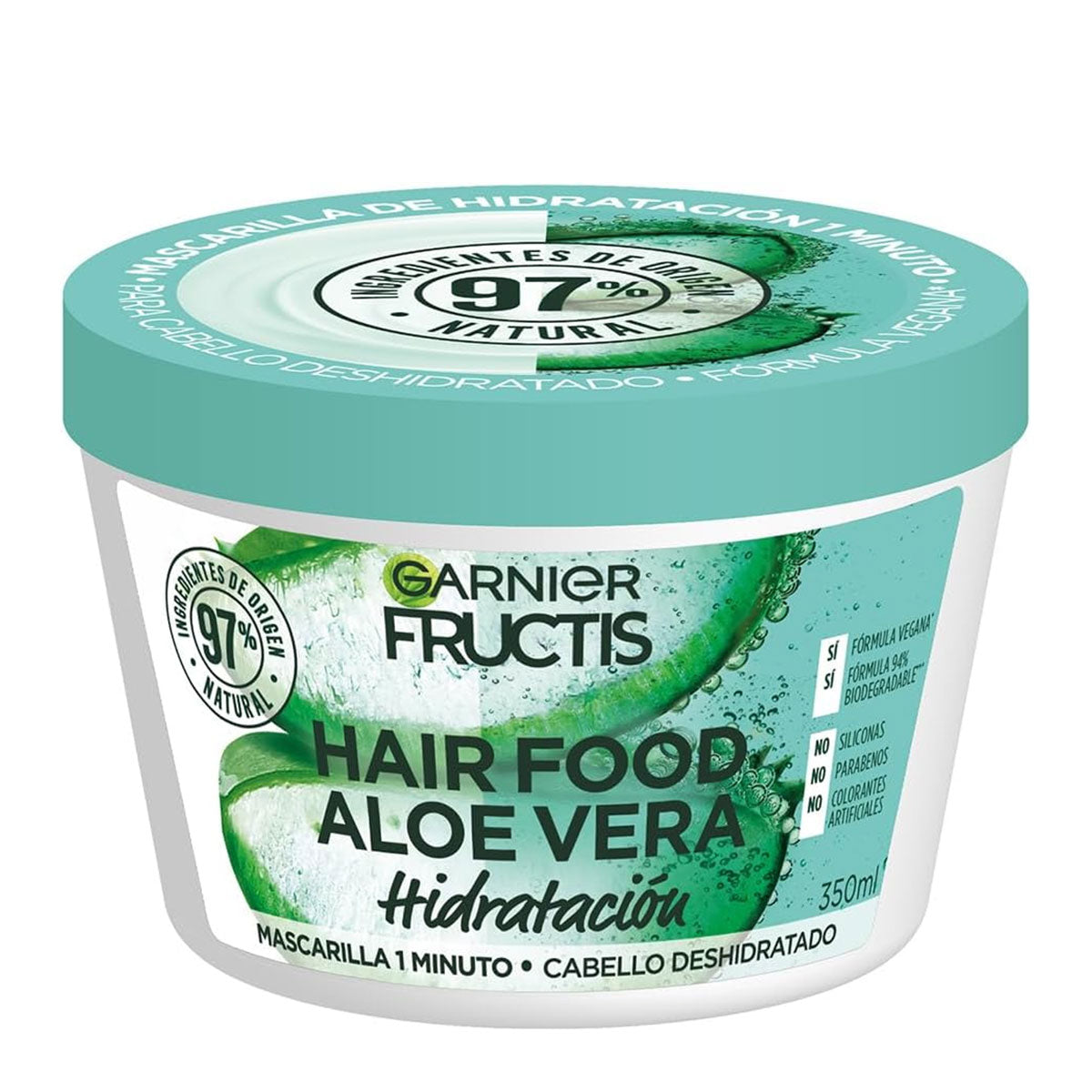 Garnier Fructis Hair Food Aloe Vera Hidratación Cabello Deshidratado 350 ml