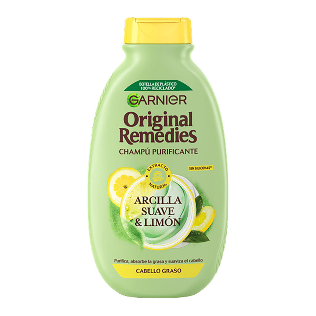 Garnier Original Remedies Shampoo Arcilla Suave y Limón 300 ml