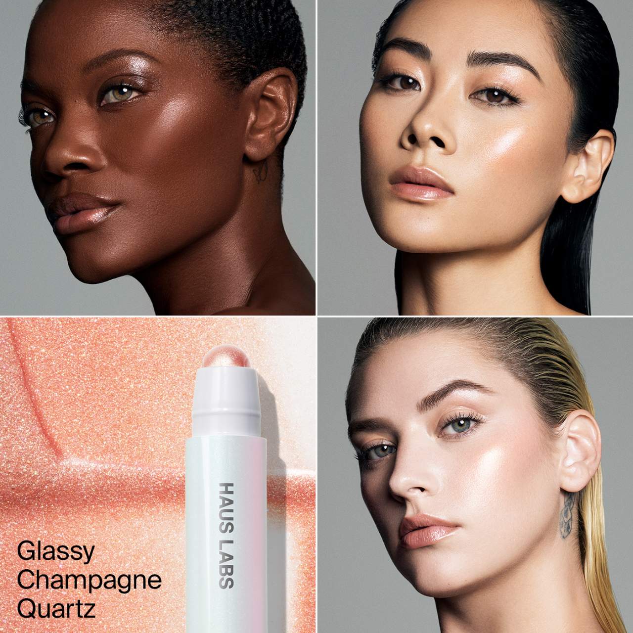 Haus Labs By Lady Gaga Bio-Radiant Glassy Balm Highlighter Stick | Glassy Champagne Quartz