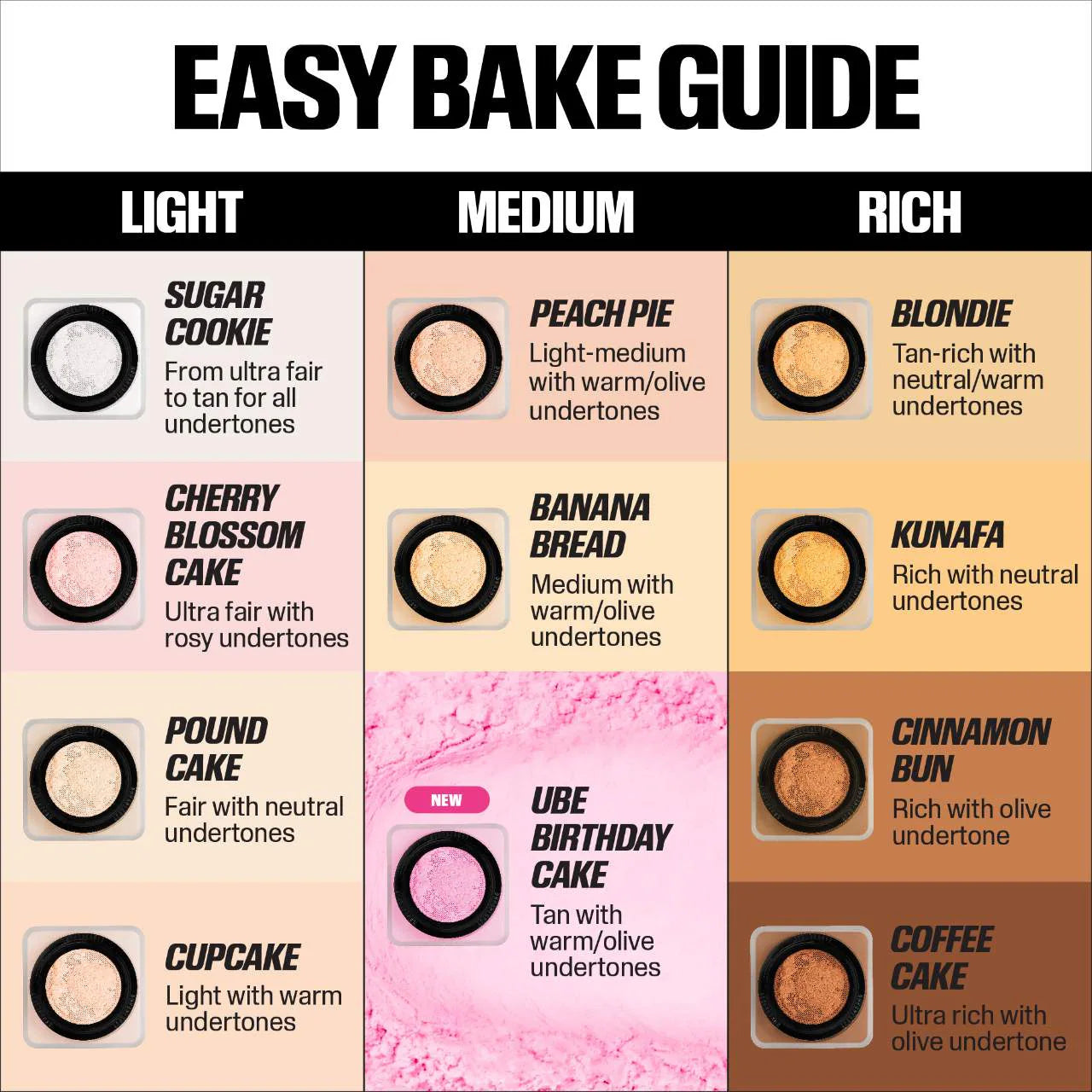 Huda Beauty Easy Bake Loose Baking & Setting Powder | Ube Birthday Cake