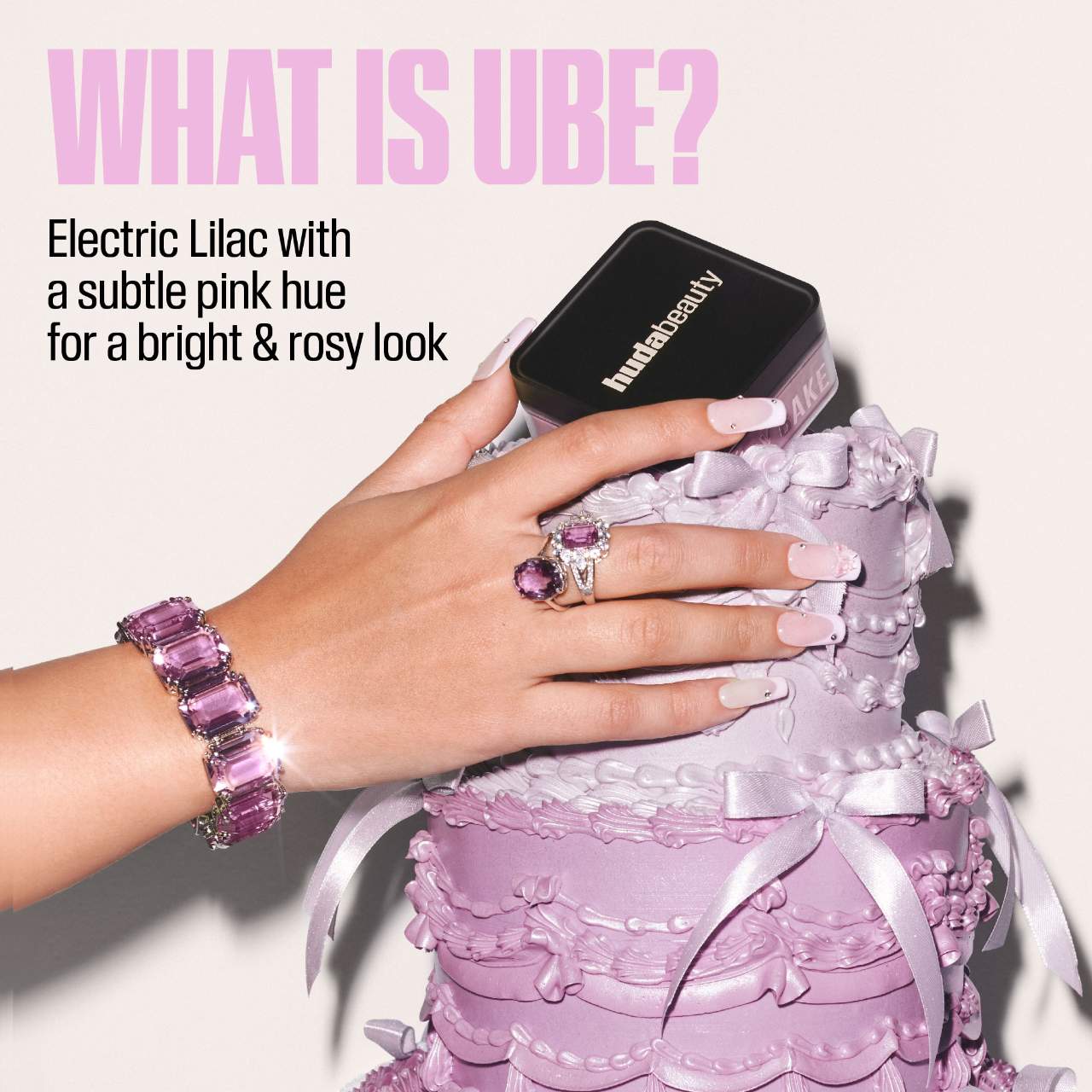 Huda Beauty Easy Bake Loose Baking & Setting Powder | Ube Birthday Cake