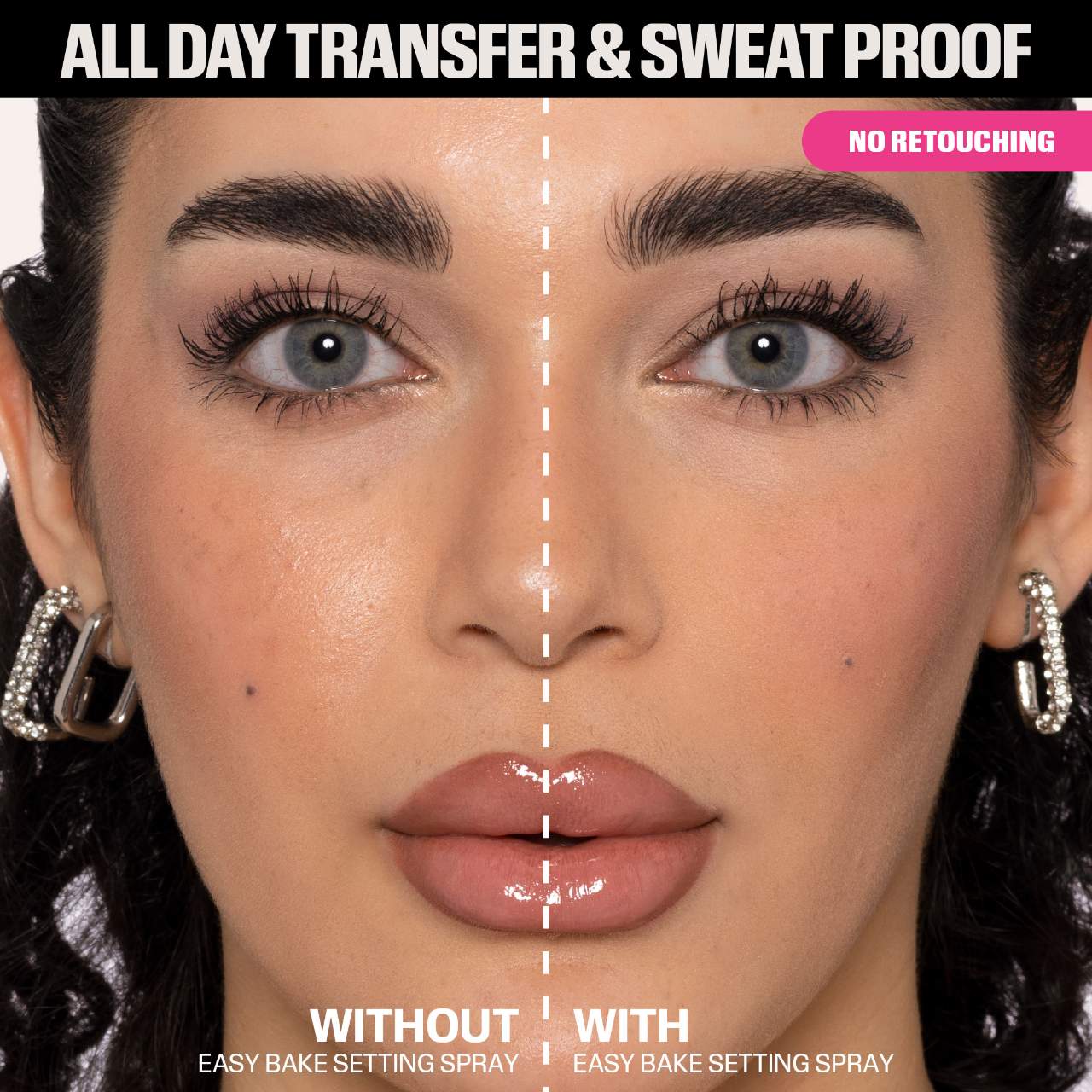 Huda Beauty Easy Bake Blurring Setting Spray with 16-Hour Wear Mini 1.01 oz / 30 ml