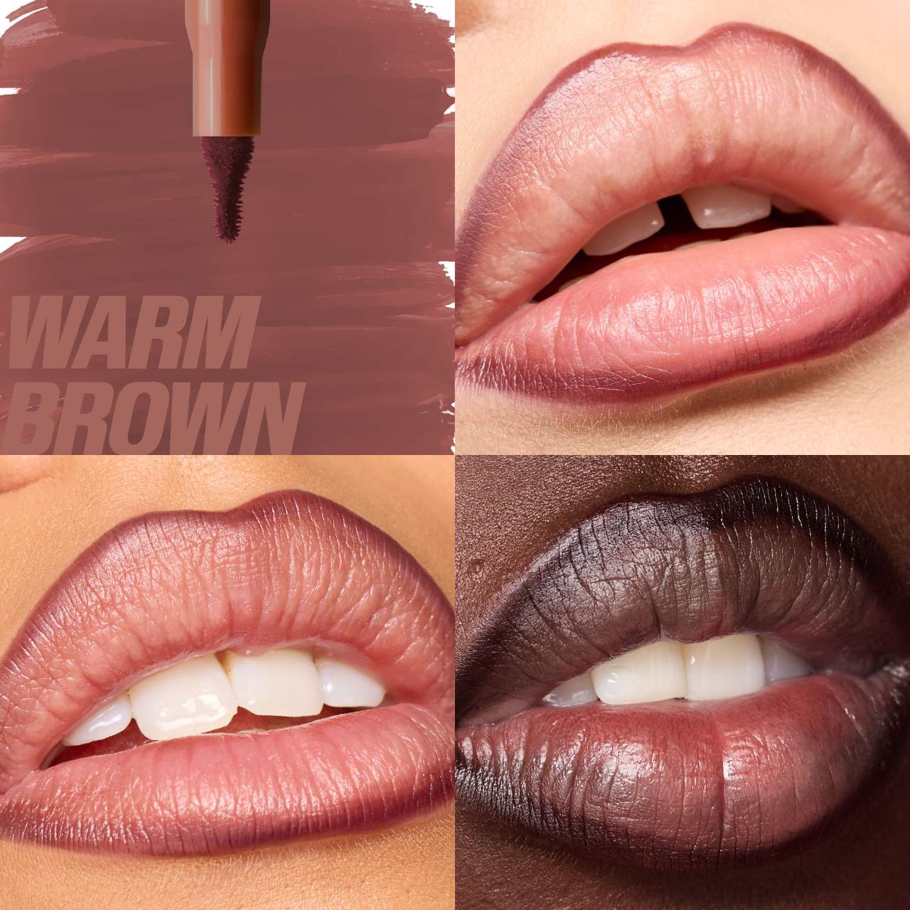 Huda Beauty Lip Contour Lip Stain | Warm Brown