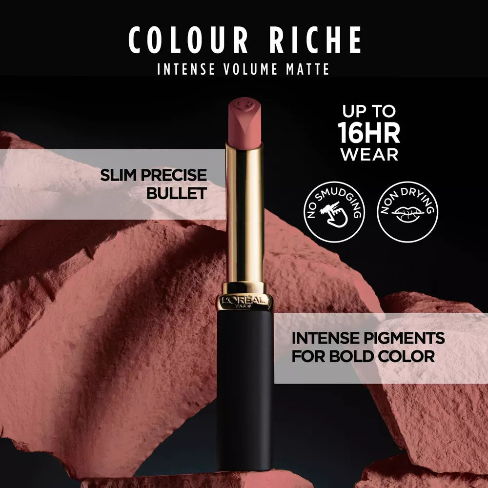 L'Oréal Colour Riche Intense Volume Matte Lipstick | 105 Le Nude Resilient