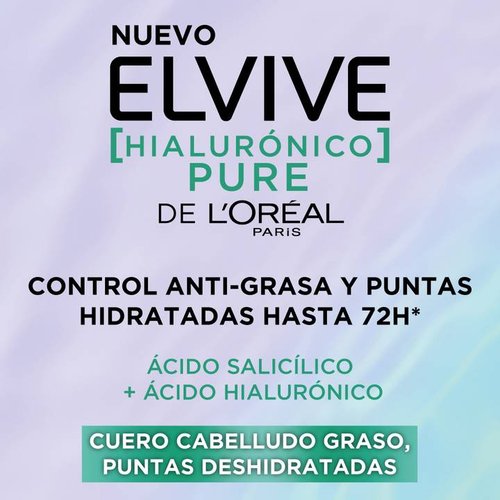 L'Oréal Elvive Hialurónico Pure Shampoo Hidra Purificante 370 ml