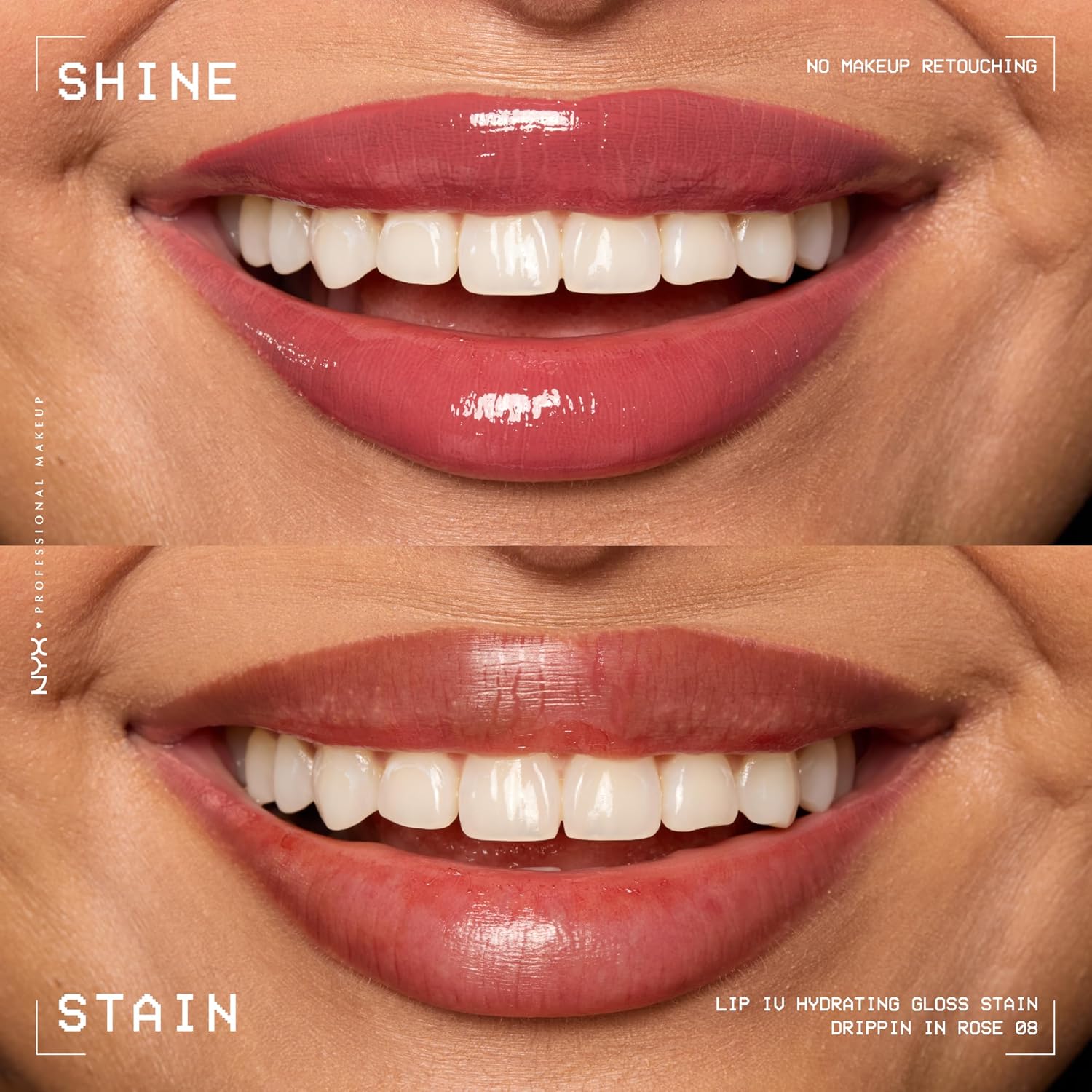 NYX Lip IV Hydrating Gloss Stain | Drippin In Rose