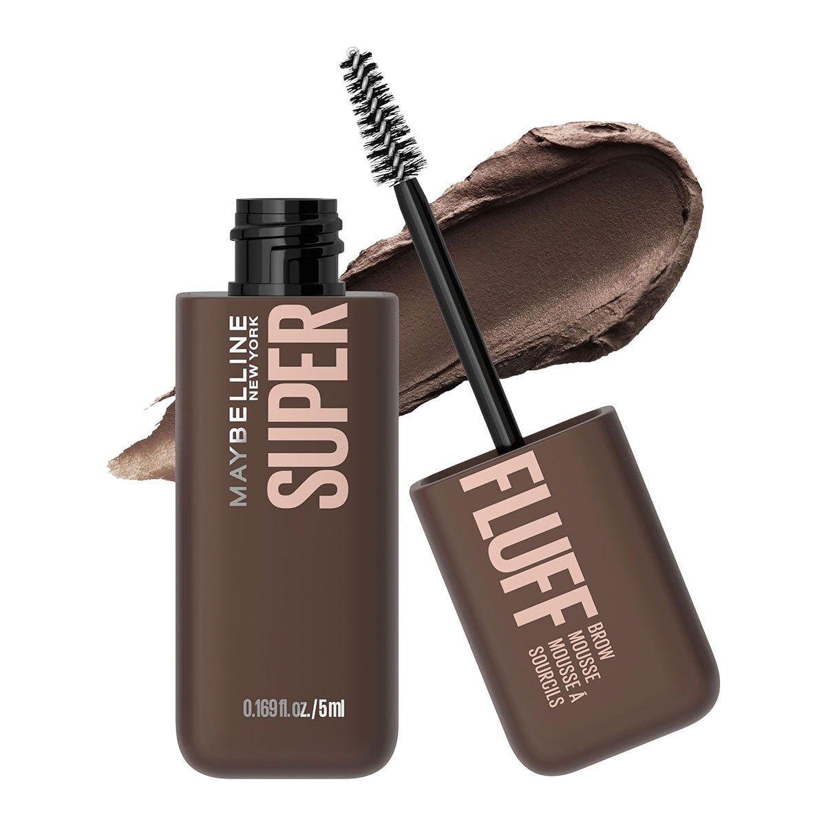 Maybelline Eyestudio Superfluff Volumizing Brow Mousse Gel | Deep Brown
