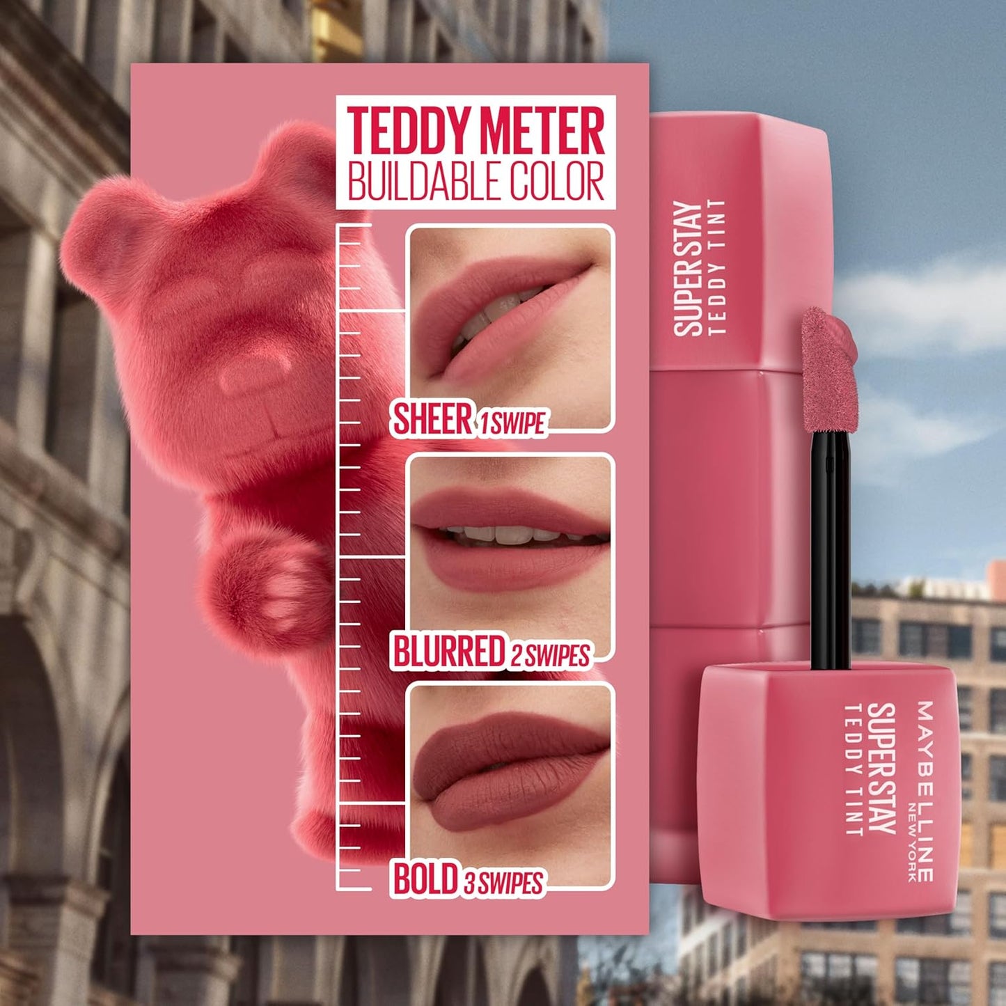 Maybelline Super Stay Teddy Tint Long Lasting Matte Lip Tint | Current Mood