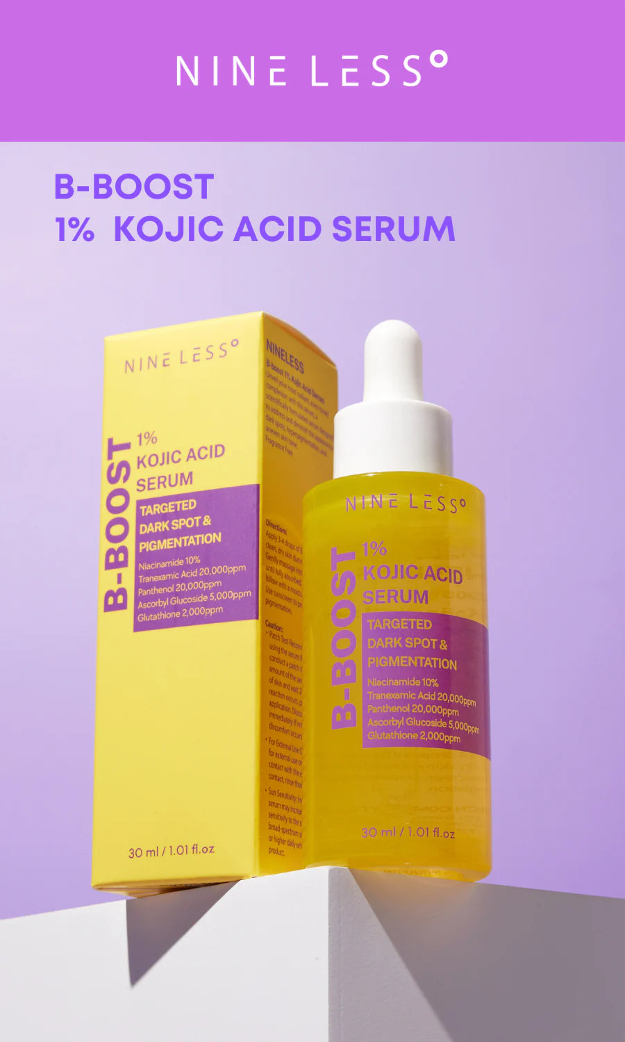 Nineless B-Boost 1% Kojic Acid Serum 30 ml