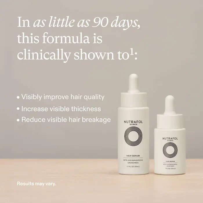 Nutrafol Women Hair Serum with Ashwagandha Exosomes 1 oz / 30 ml