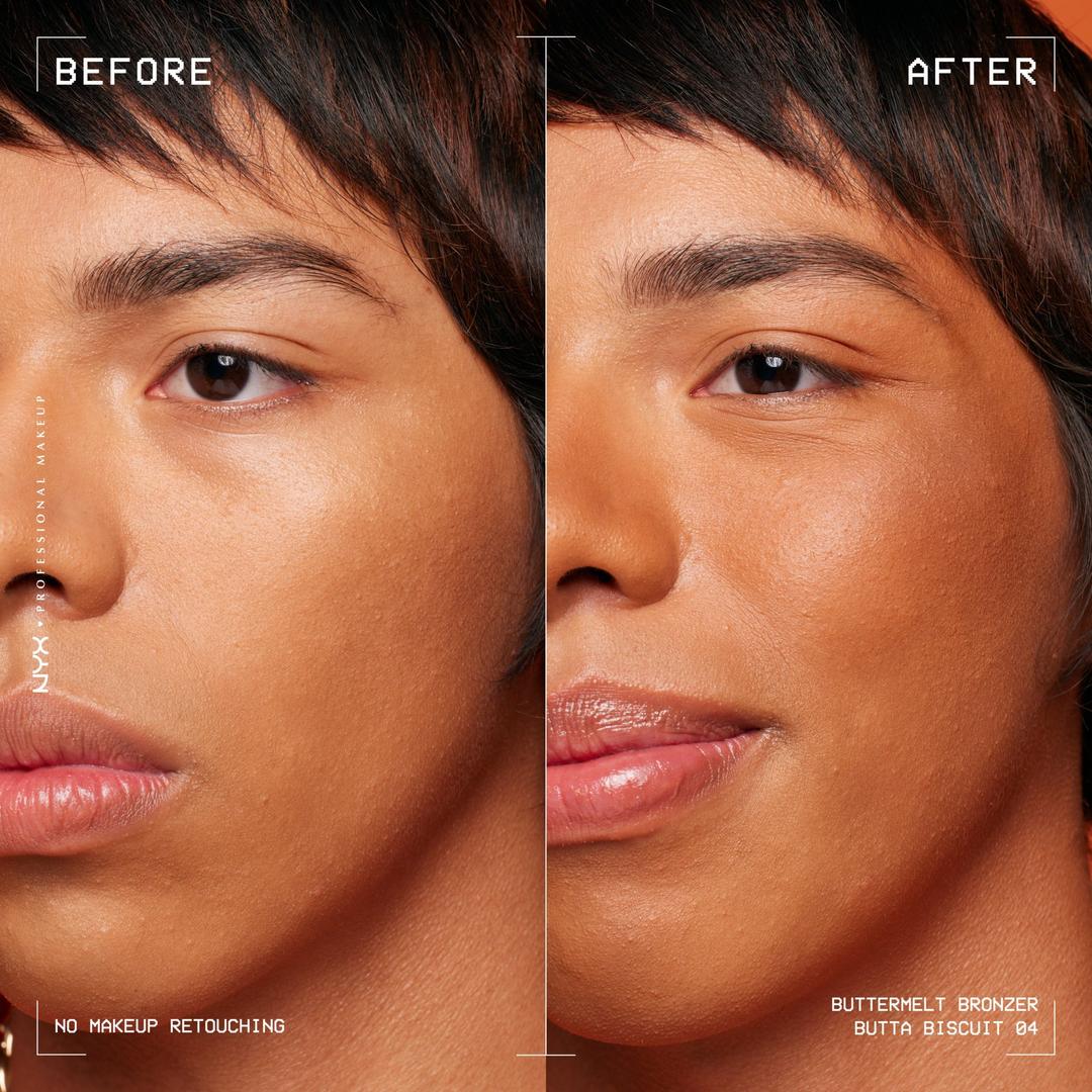 NYX Buttermelt Pressed Powder Natural Finish Bronzer | Butta Biscuit