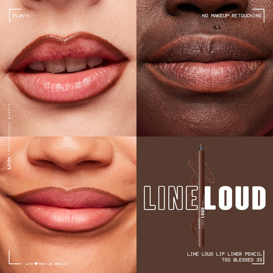 NYX Line Loud Lip Pencil | Too Blessed