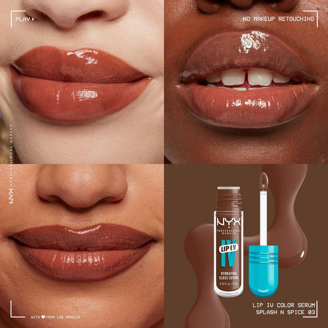 NYX Lip IV Hydrating Gloss Stain | Splash N Spice