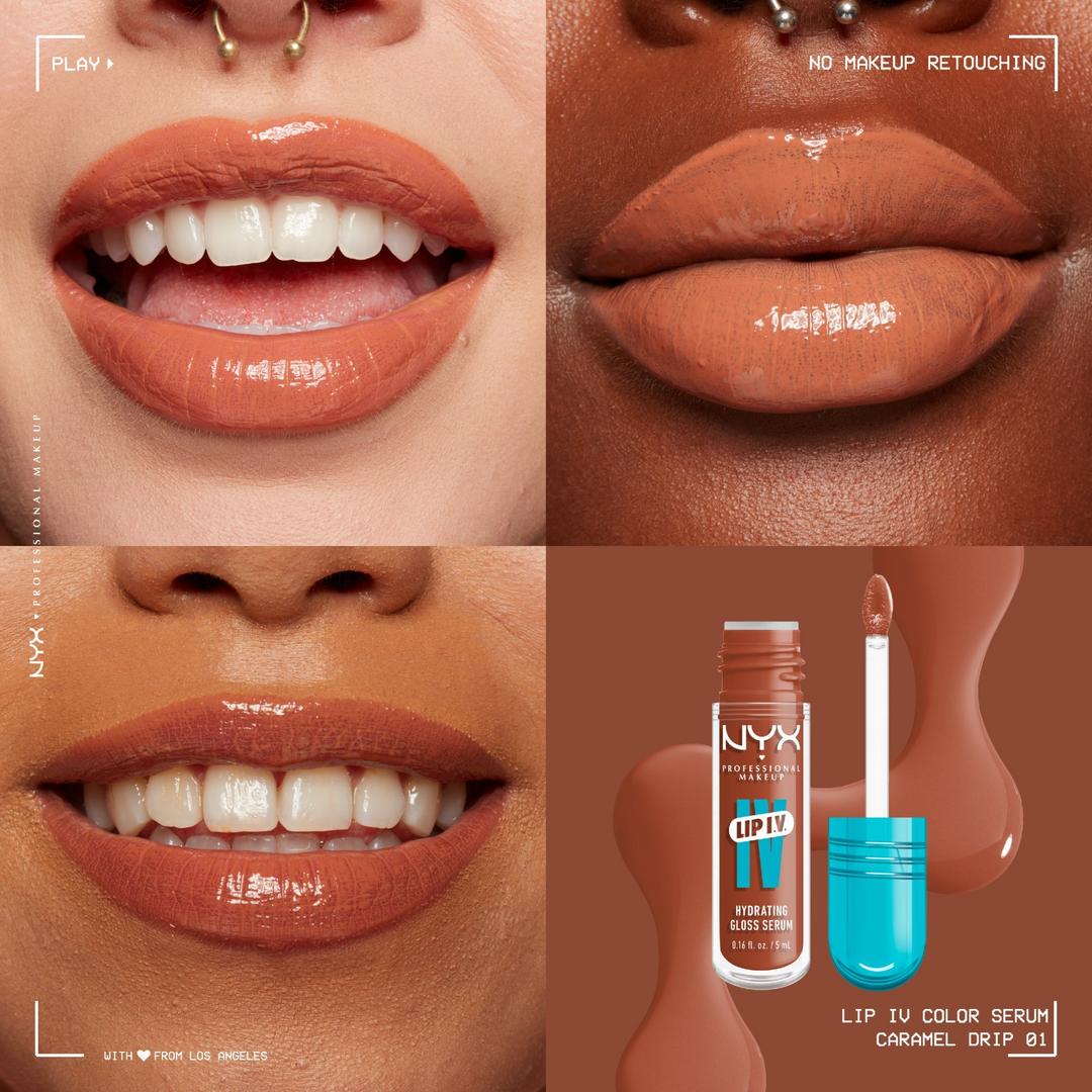 NYX Lip IV Hydrating Gloss Stain | Caramel Drip