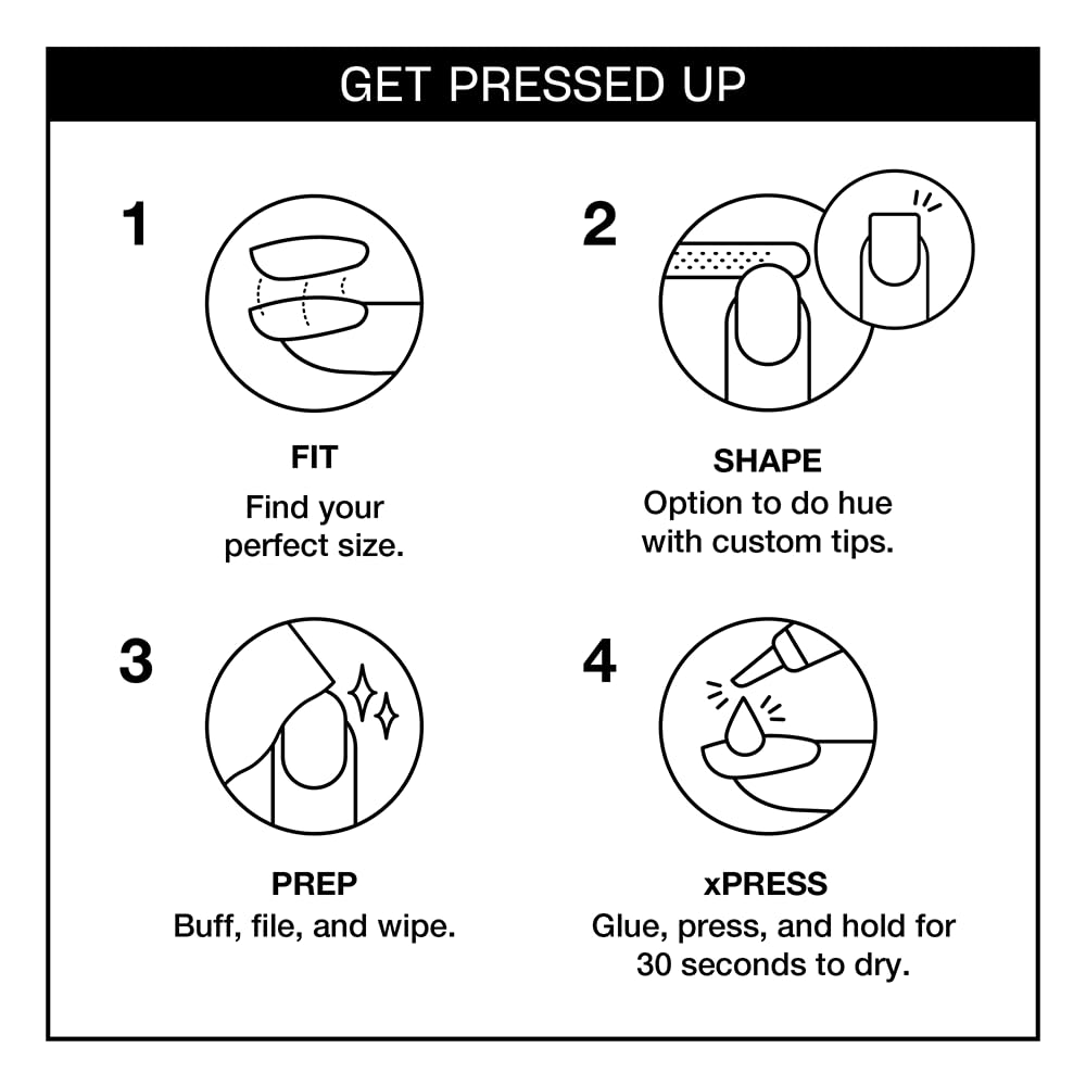 OPI xPRESS/On Short Solid Color Press On Nails | Funny Bunny