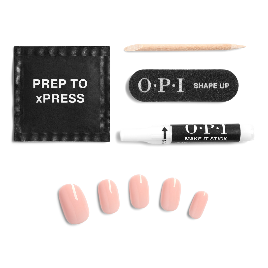 OPI xPRESS/On Short Solid Color Press On Nails | Bubble Bath