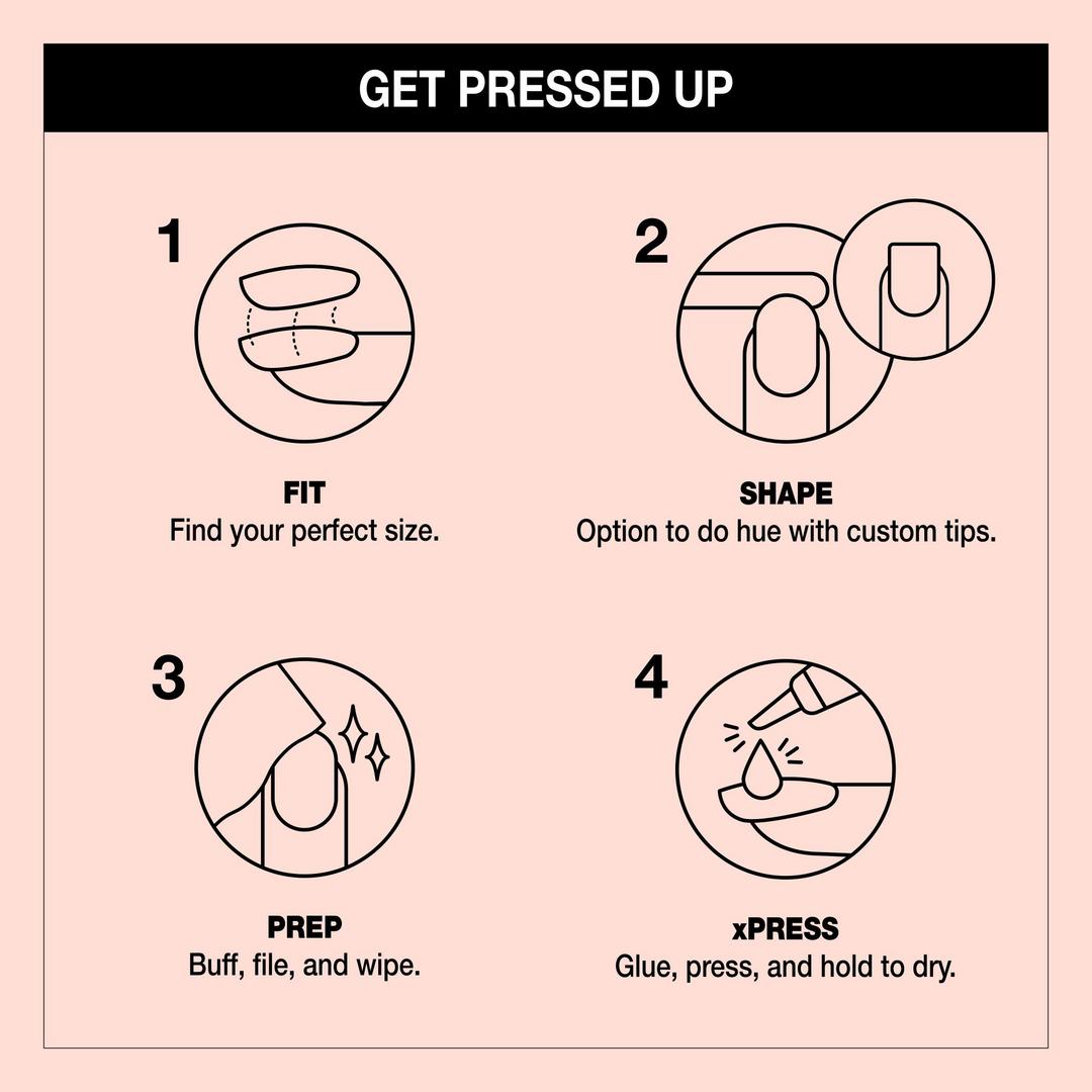 OPI xPRESS/On Short Solid Color Press On Nails | Bubble Bath