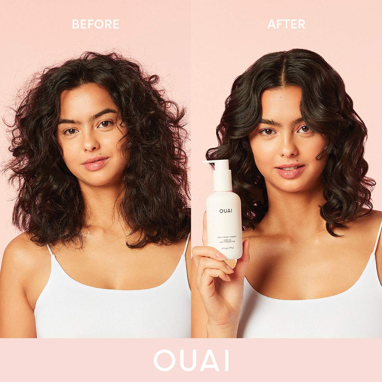 OUAI Anti-Frizz Hair Styling Cream 177 ml / 6 oz