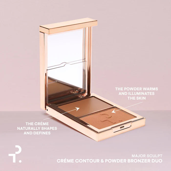 Patrick TA Major Sculpt Crème Contour & Powder Bronzer Duo | She's Bronzed (Warm Medium)