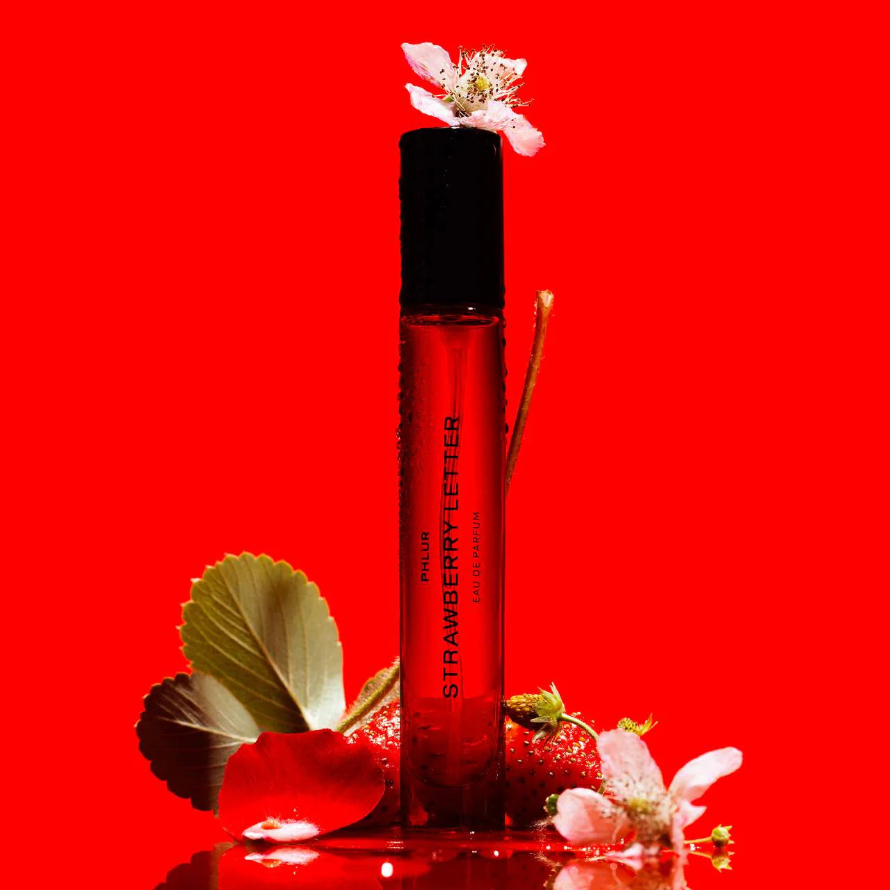 Phlur Rose Strawberry Letter Eau de Parfum Travel Spray 0.32 oz / 9.5 ml