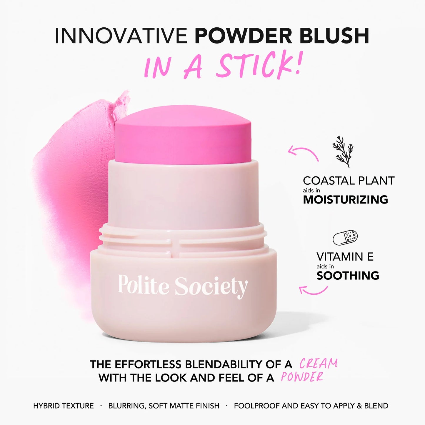 Polite Society Polite Pops Powder Blush Stick | Los Angeles