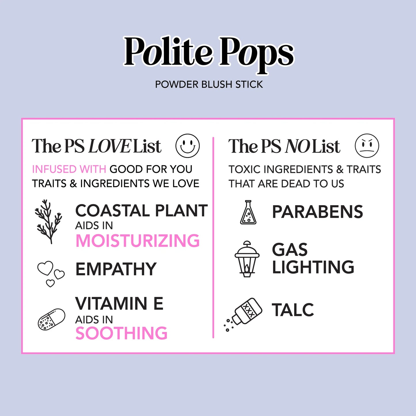 Polite Society Polite Pops Powder Blush Stick | Los Angeles