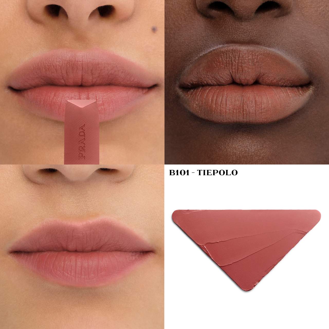 Prada Beauty Monochrome Soft Matte Blur Lipstick | REFILL B101 TIEPOLO