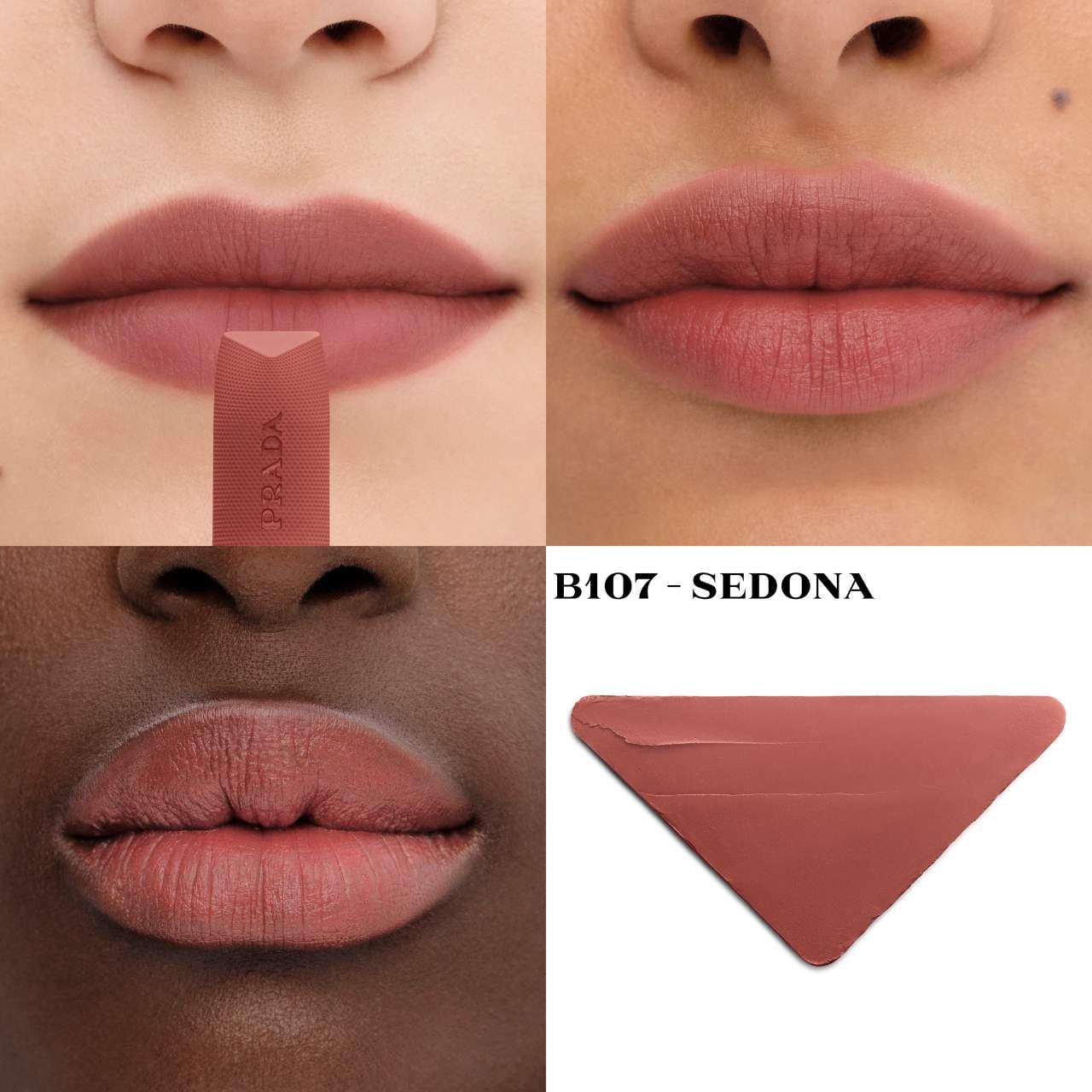 Prada Beauty Monochrome Soft Matte Blur Lipstick | B107 SEDONA