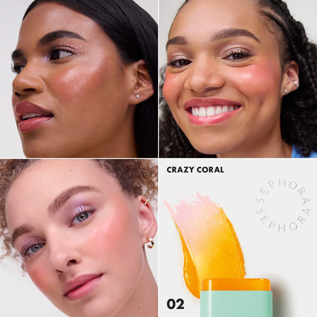 Sephora Collection Color Twister Color Changing Oil-in-Stick for Lip + Cheek | 02 Crazy Coral
