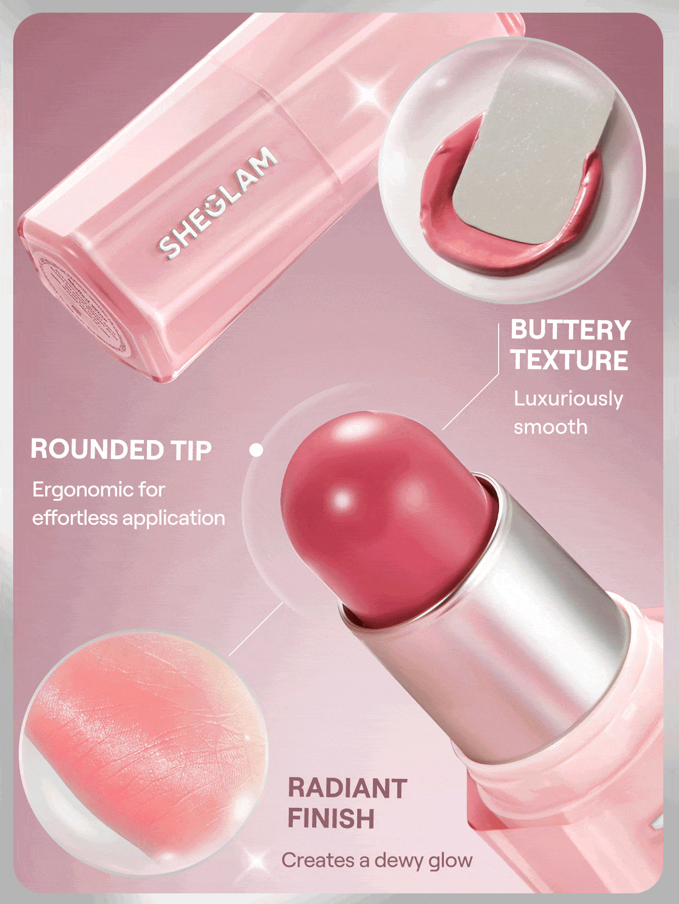 SheGlam Buttery Bliss Blush Stick | Rose Ritual