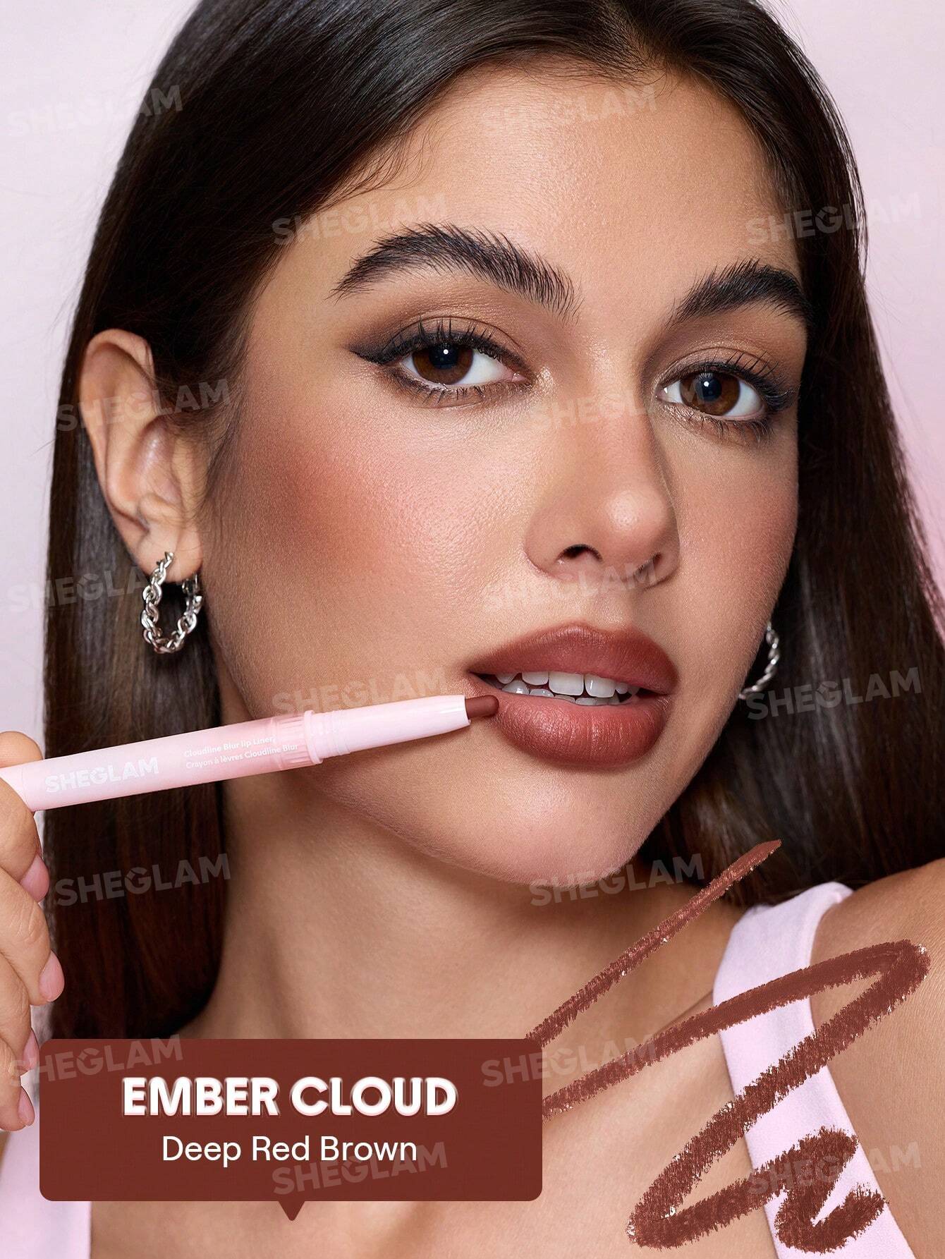 SheGlam Cloudline Blur Lip Liner | Ember Cloud