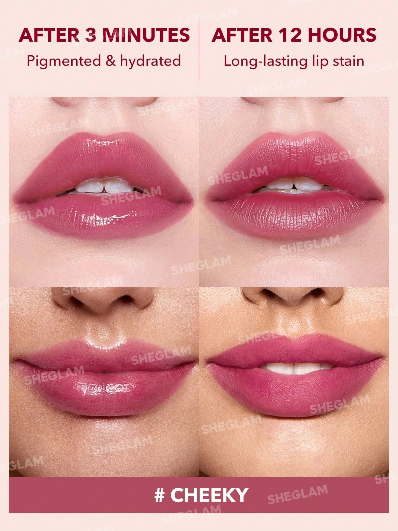 SheGlam Take A Hint Lip Tint | Cheeky