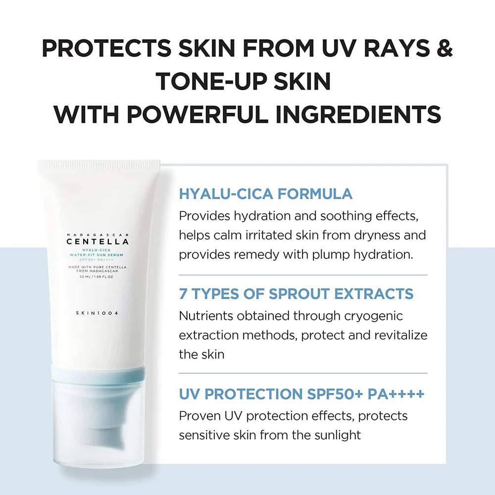 SKIN1004 Madagascar Centella Hyalu-Cica Water-Fit Sun Serum SPF 50+ PA++++ 50 ml / 1.69 oz