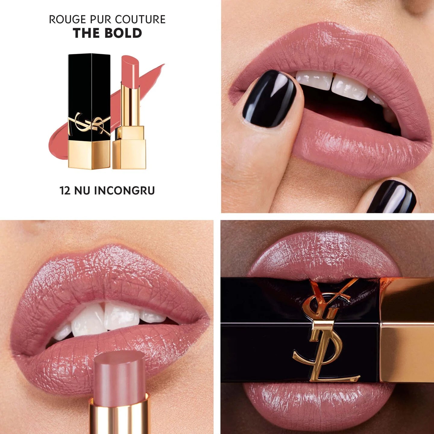 Yves Saint Laurent The Bold High Pigment Lipstick | 12 Nu Incongru