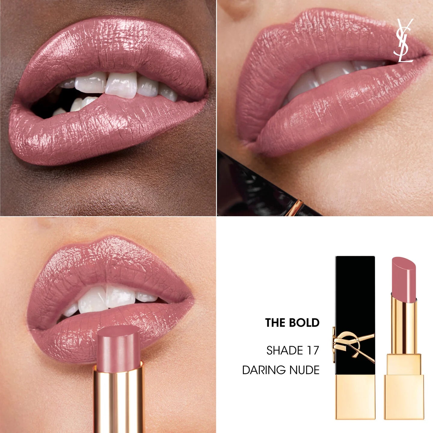 Yves Saint Laurent The Bold High Pigment Lipstick | 17 Daring Nude