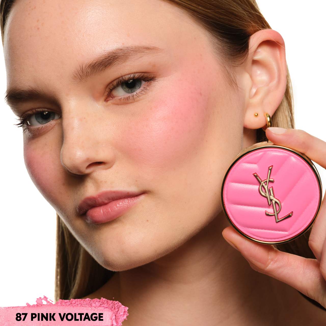 Yves Saint Laurent Make Me Blush 24H Buildable Powder Blush | 87 Pink Voltage