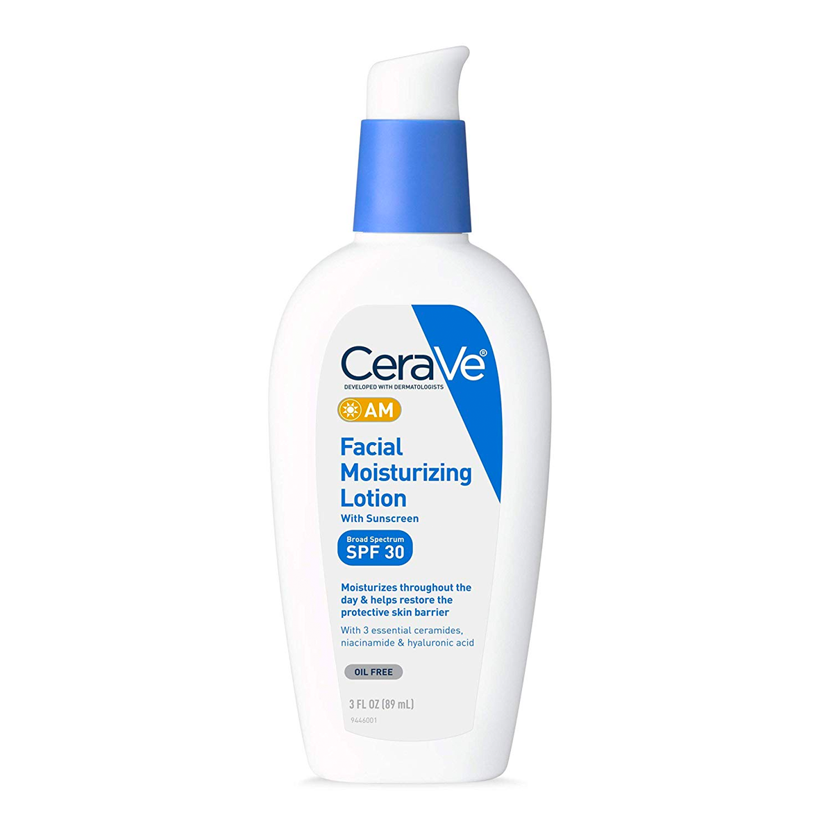 CeraVe AM Facial Moisturizing Lotion SPF 30 3 oz / 89 ml