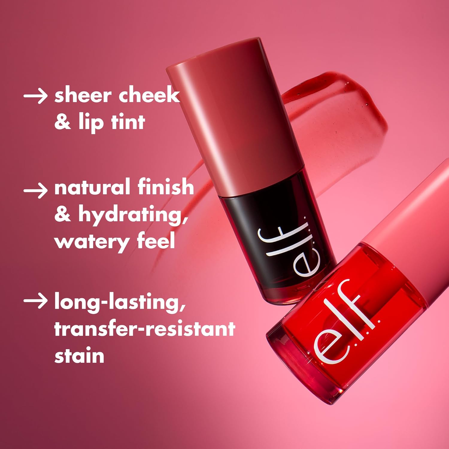 e.l.f. Sheer For It Blush Lip + Cheek Tint | Plums Up