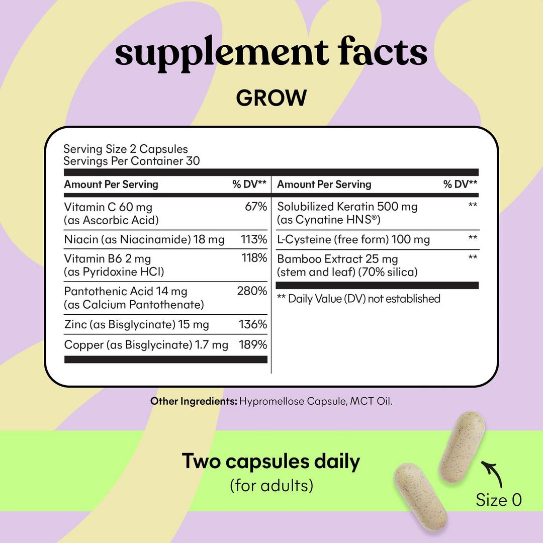 Lemme Grow Hair Growth & Anti-Shedding Capsules 60 Capsules