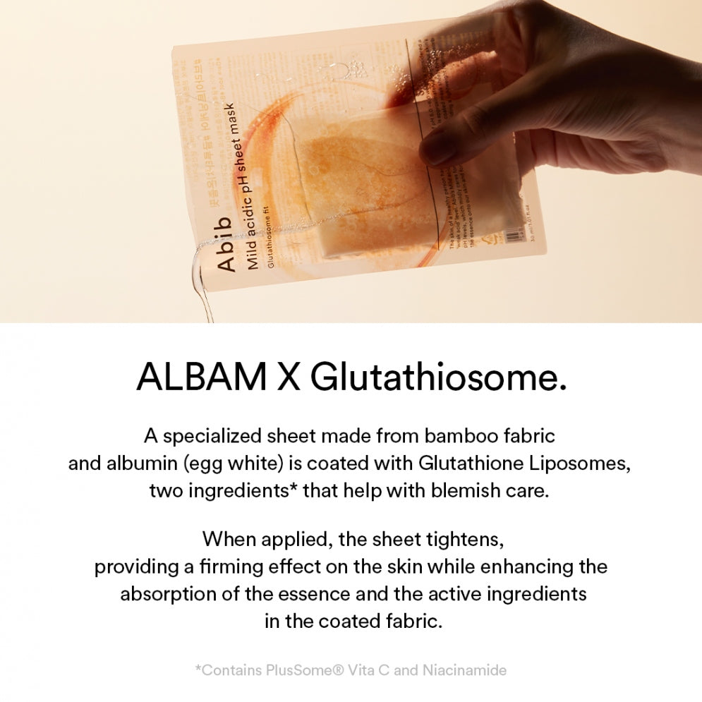 Abib Mild Acidic PH Sheet Mask Glutathiosome Fit (1ea)