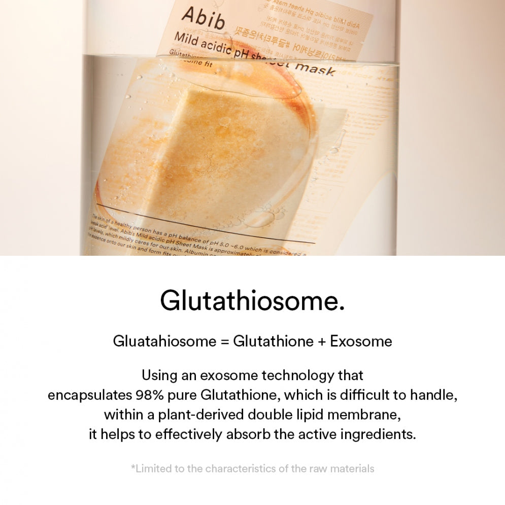 Abib Mild Acidic PH Sheet Mask Glutathiosome Fit (1ea)