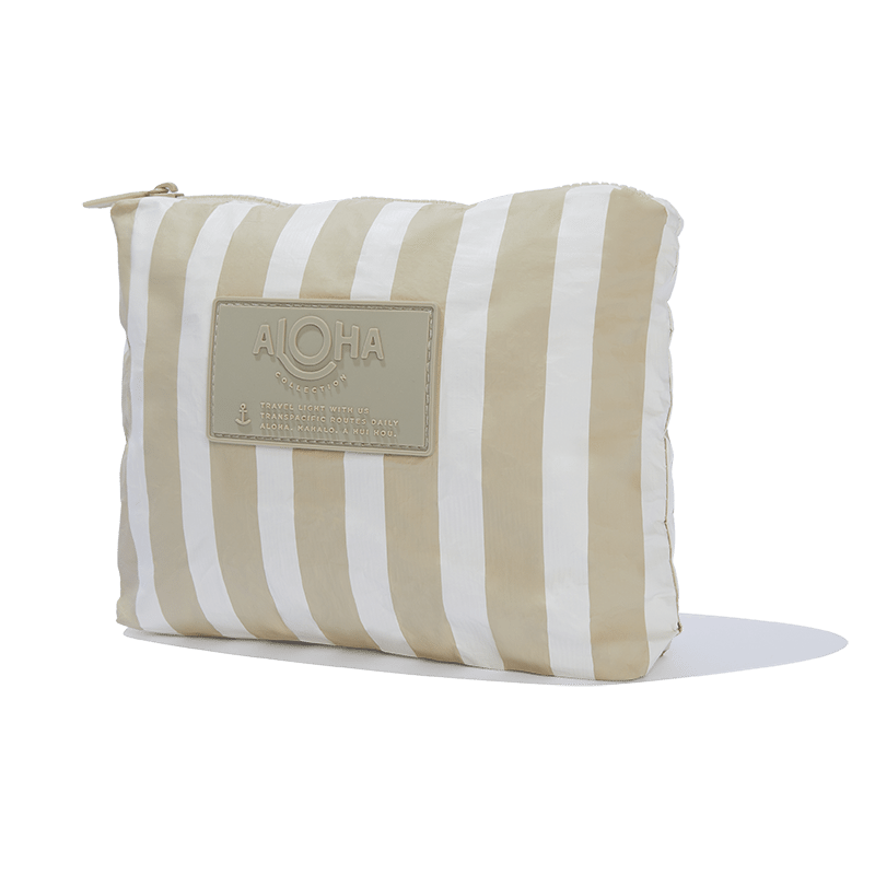 Aloha Collection Le Stripe Travel Bag Dune
