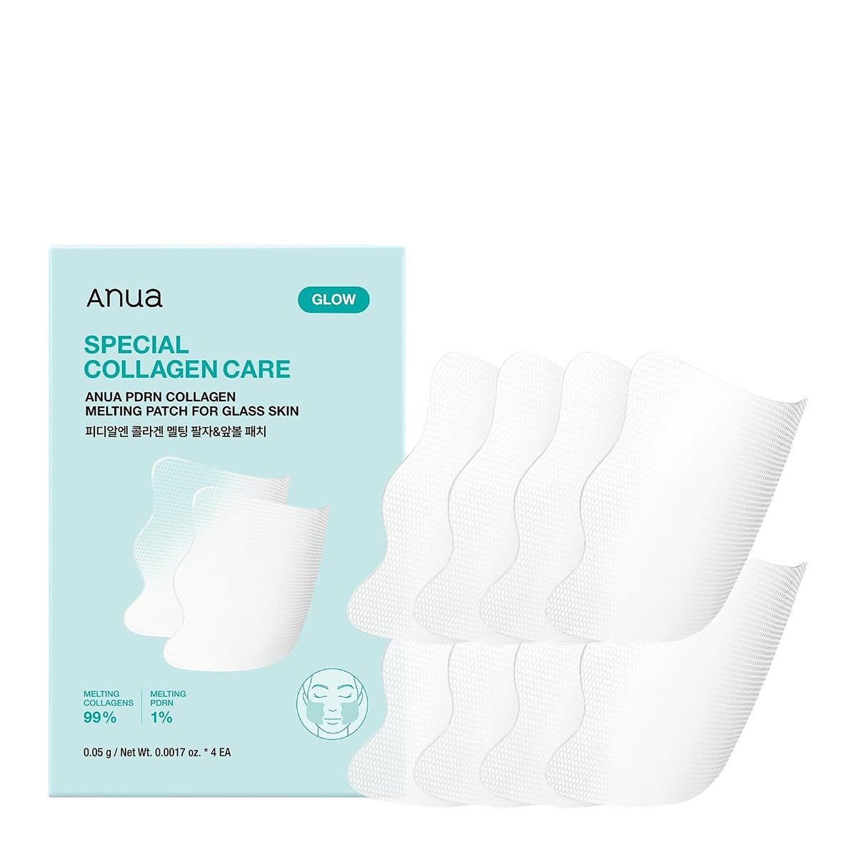 Anua PDRN Collagen Melting Patch For Glass Skin (4 ea)