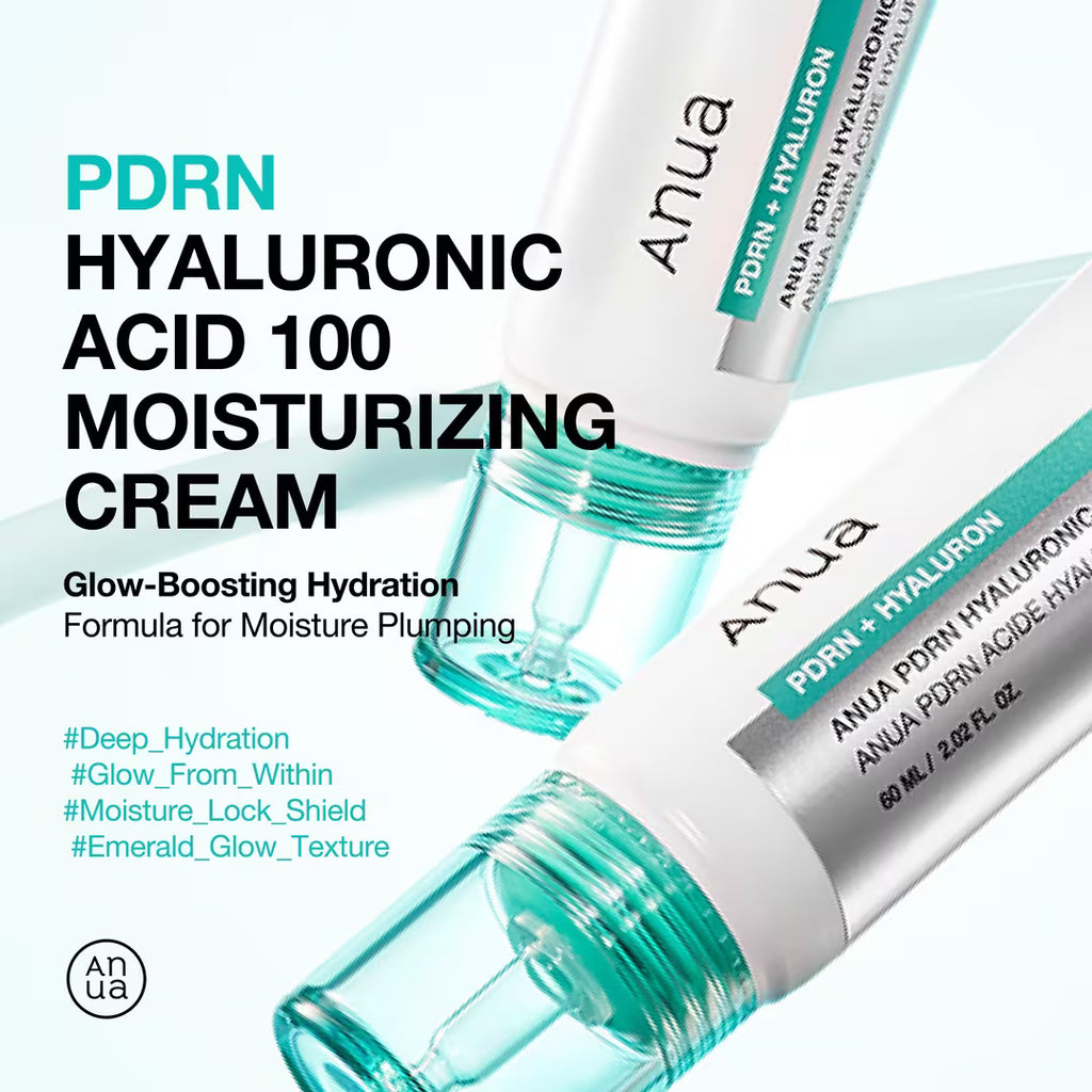Anua PDRN Hyaluronic Acid 100 Moisturizing Cream 60 ml / 2.02 oz